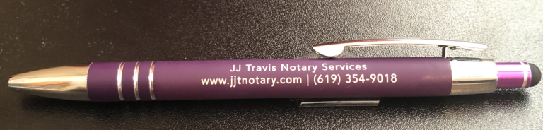 Prom Notary Pen